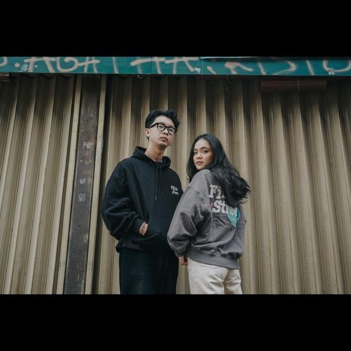 Hoodie Boxy oversize Fillingstreet - WRD blackk