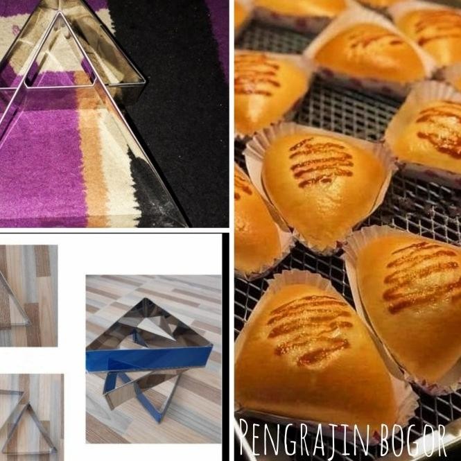 Cetakan ring roti segitiga 12 pcs