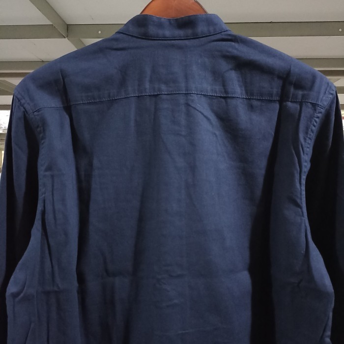 Kemeja Koko Lengan Panjang Original Mgee Arkan C008 Navy {TerlarisBest Seller}