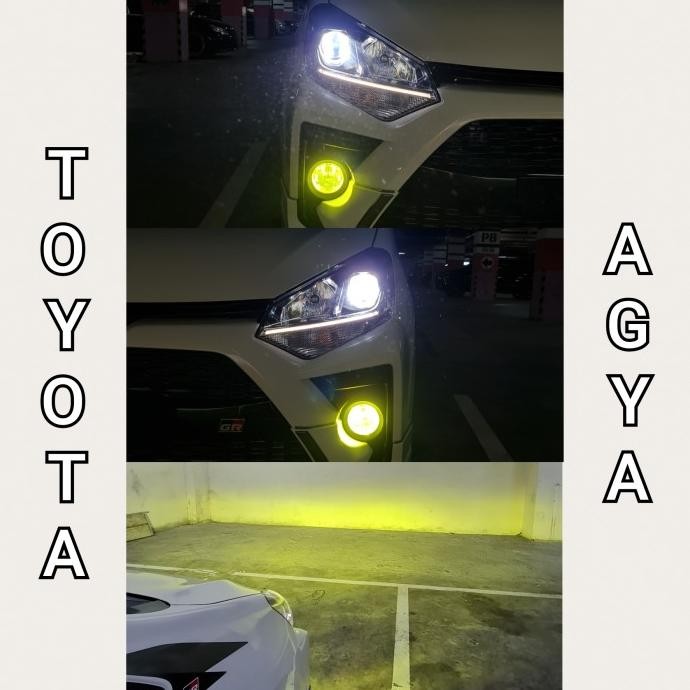 Promo Paket Upgrade Lampu Toyota Agya 2017 Up Projector & Foglamp Lime COD