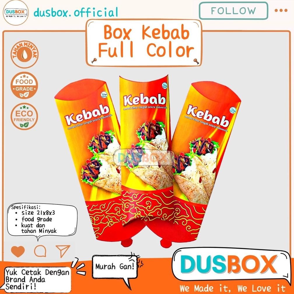 Bisa COD Box Kemasan Kebab Polos / Dus Kebab / Kemasan Kebab / Box Kebab Durian / Dus Kebab Pisang /