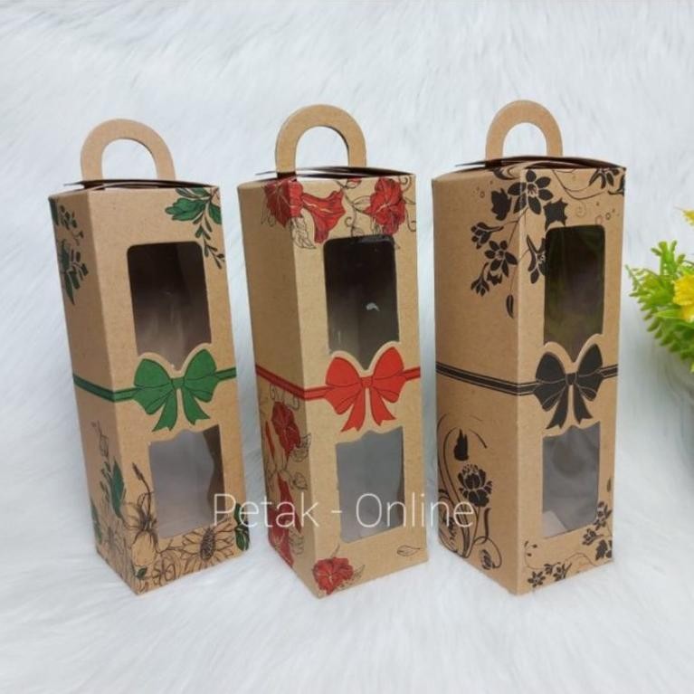 Bisa COD Botol/ Tumbler Nice 400 ml Kemasan Box Tenteng Coklat ||