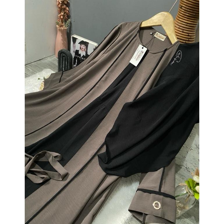 uk-68 MAFAZA SET DRESS gamis set HIJAB NEWABAYA set HIJAB Original