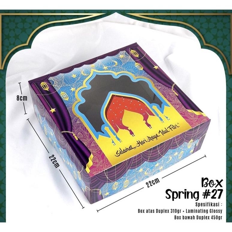 

Box Bolu Lebaran 22x22 (Per 10pc). Kotak kue Idul Fitri