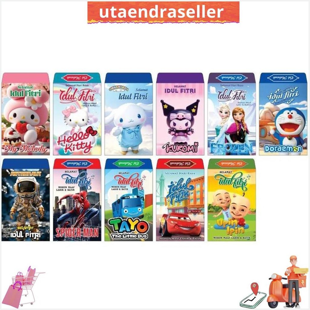 

Amplop Ampau Angpao Lebaran Isi 100 Ukuran Medium Motif Atm , Uang Mainan , Mesjid, Snack, Kartun, Dll Bisa Cod