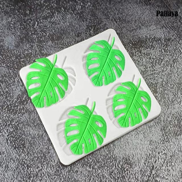 CETAKAN KUE BENTUK DAUN KURA-KURA BAHAN SILIKON REUSABLE UNTUK