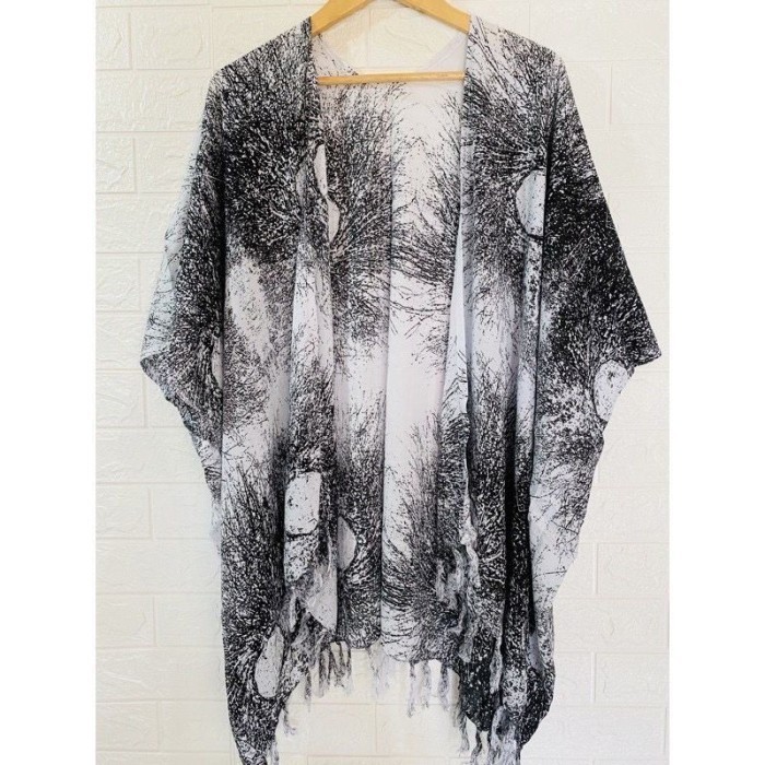 OUTER CARDIGAN RAYON MOTIF AKAR BALI