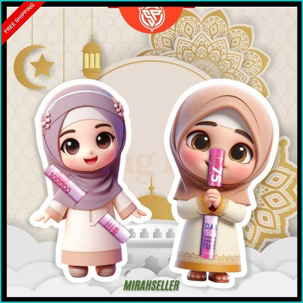 

1 Pack Amplop Karakter 3D Amplop Lebaran Gemoy Isi 10 Pcs Amplop Idul Fitri Lucu Amplop Gulung Terlaris