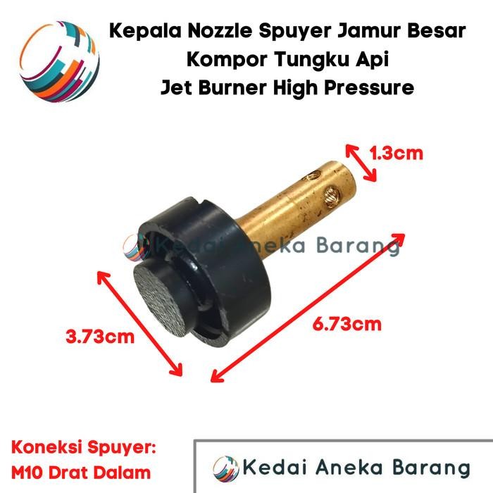 Kepala Jamur Besar Spuyer Kompor Burner Tungku Api High Pressure Gas