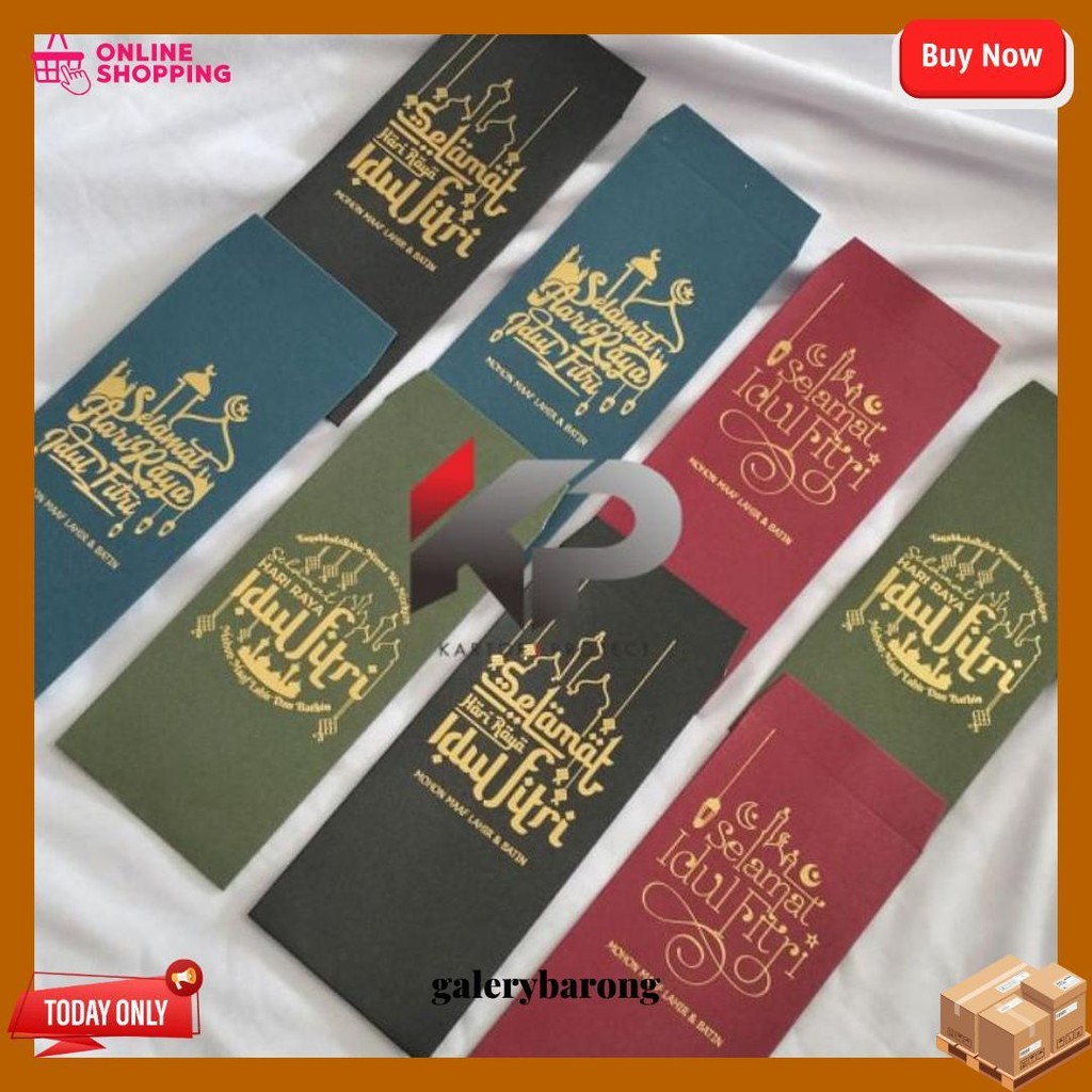 

Amplop Idul Fitri Premium Uang Tanpa Lipat Ukuran 7,5 X 16 Cm / Amplop Lebaran Premium Gratis Ongkir