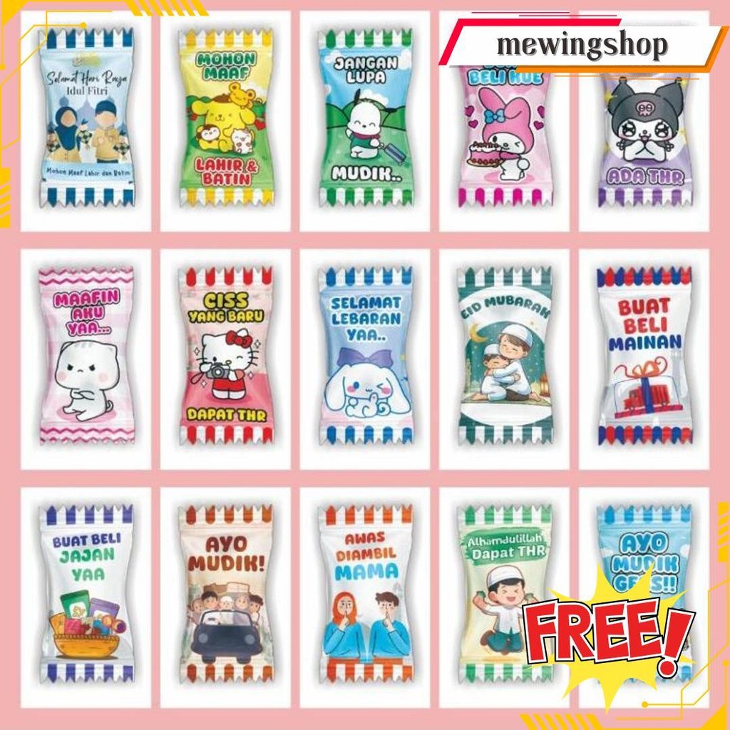 

Amplop Permen Seri Shabic ( Isi 10 Pcs ) / Amplop Lebaran Unik Cod