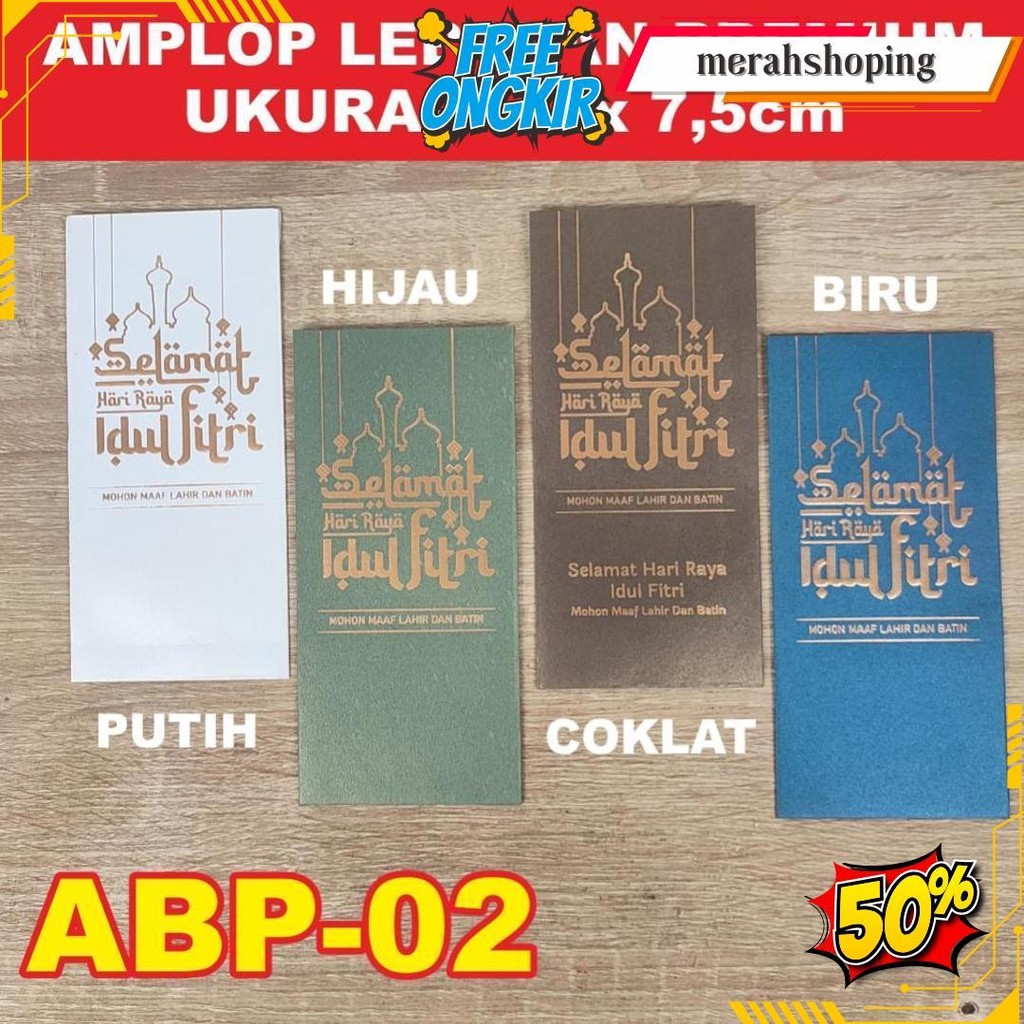 

Amplop Lebaran Idul Fitri Premium Hotprint Ukuran Besar Termurah Banget