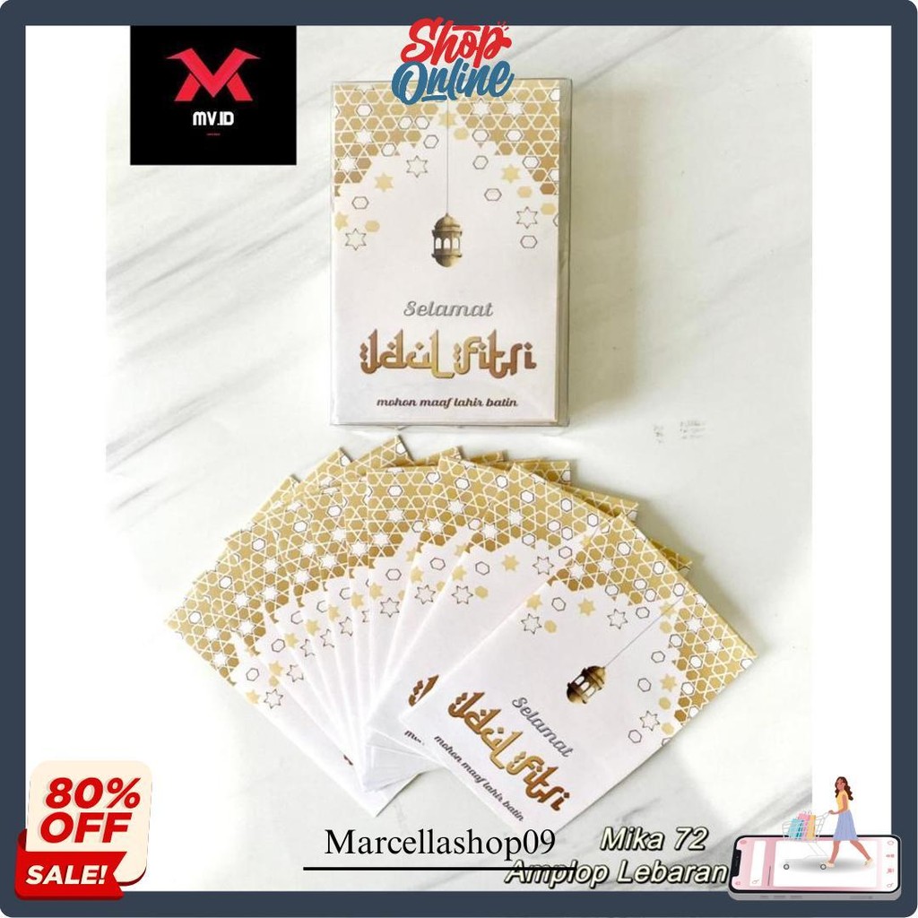 

Mv.Idofficial Ready ! Amplop Lebaran Hari Raya Idul Fitri Isi 50 Pcs / Angpao Eid Mubarak Gift Thr Multifungsi Murah Cod