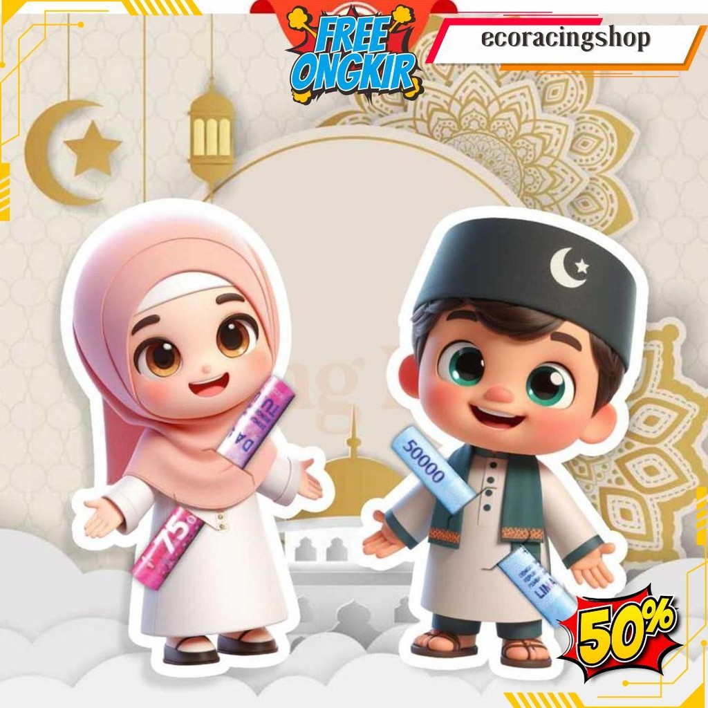 

1 Pack Amplop Karakter 3D Amplop Lebaran Gemoy Isi 10 Pcs Amplop Idul Fitri Lucu Amplop Gulung Termurah Banget