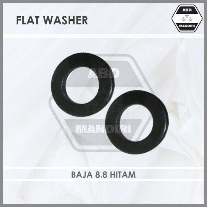 Baja Hitam 8.8 Ring Plat WP M33 ( Flat Washer ) M 33 (1-1/4")