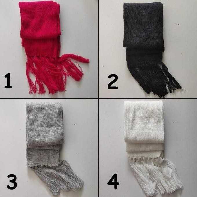 Syal rajut  dewasa scarf shawl SYAL POLOS