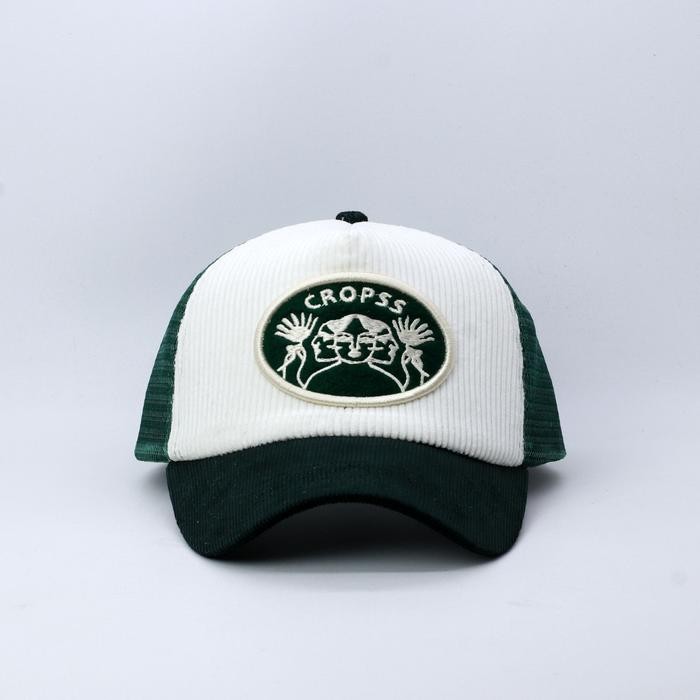 SALE TERMURAH CROPSS TOPI TRUCKER TOPI JARING LIDAH PENDEK TOPI CORDUROY BORDIR THREE FACE READYY
