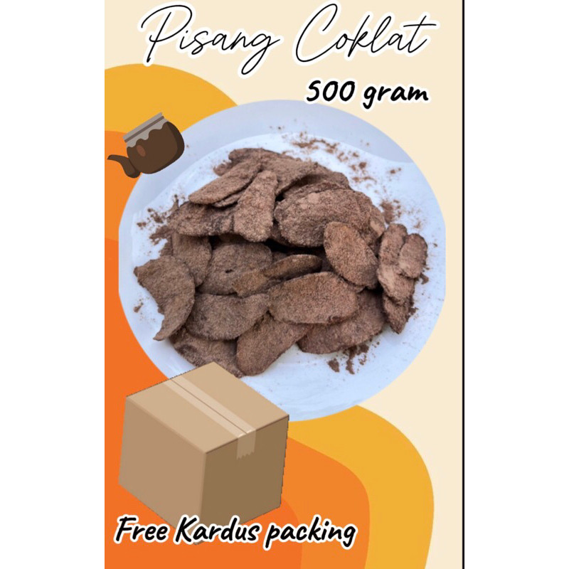 

pengiriman cepat Keripik pisang coklat Murah khas Lampung (500 gram)
