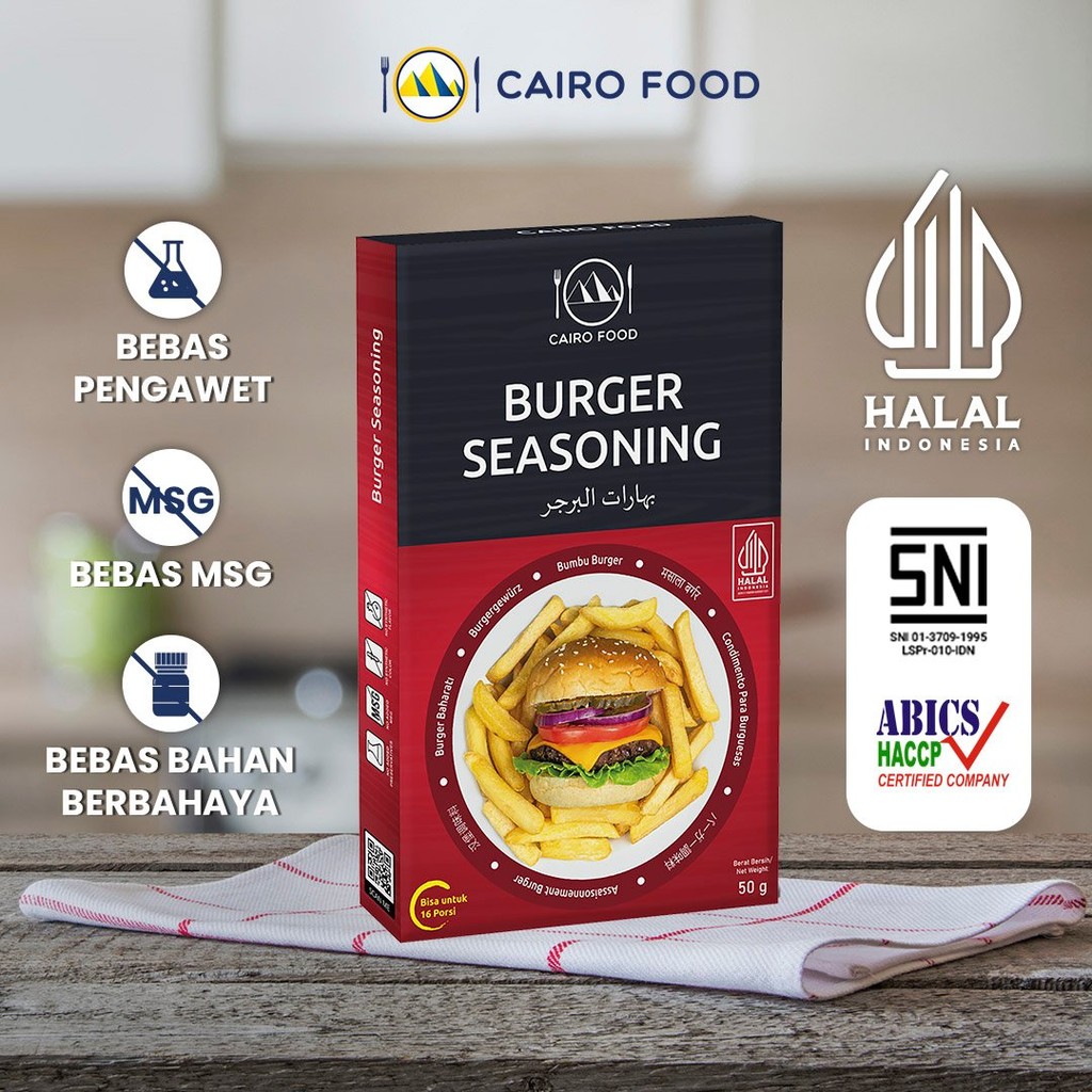 

Bumbu Burger Non MSG - Cairo Food