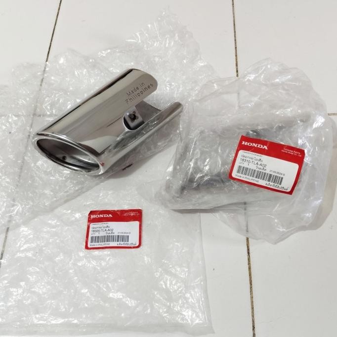 muffler finisher cover ujung knalpot CRV TURBO 2018 2019 2020 2021 2022 ori