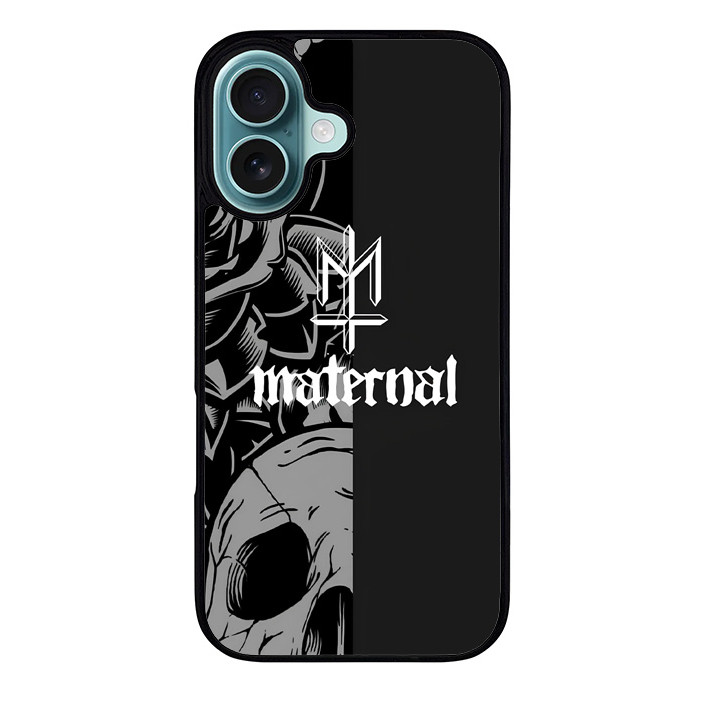 Case Casing iPhone 16 15 14 13 12 11 Pro Max Plus Mini Maternal Tengkorak NA00445