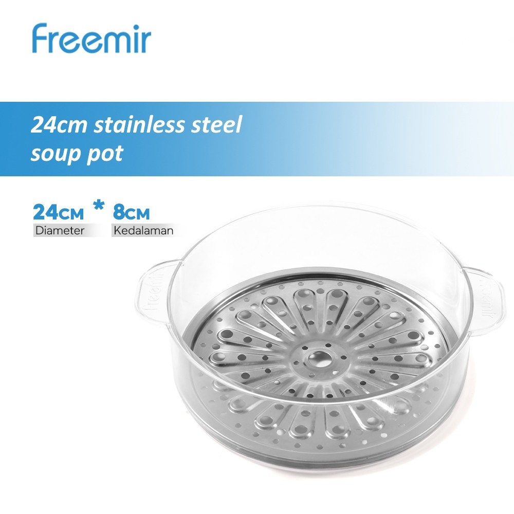 Freemir Kukusan Stainless Klakat Panci Kukus Dimsum Siomay Bakpao