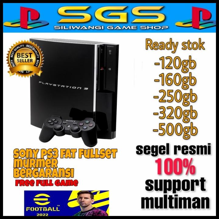 Terlaris Sony Ps 3 Ps3 Playstation 3 Fat Good Condition Garansi Fullgame Good Quality