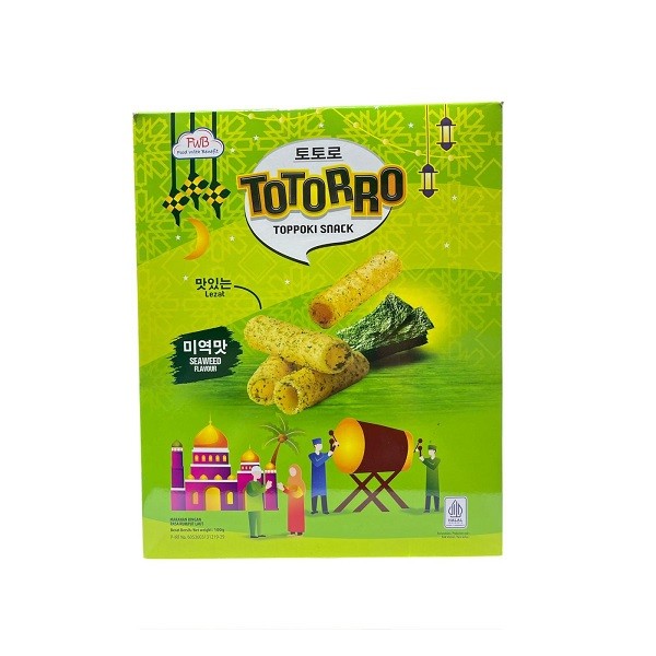 

TOTORRO TOPPOKI SNACK SEAWEED BOX 100 GR