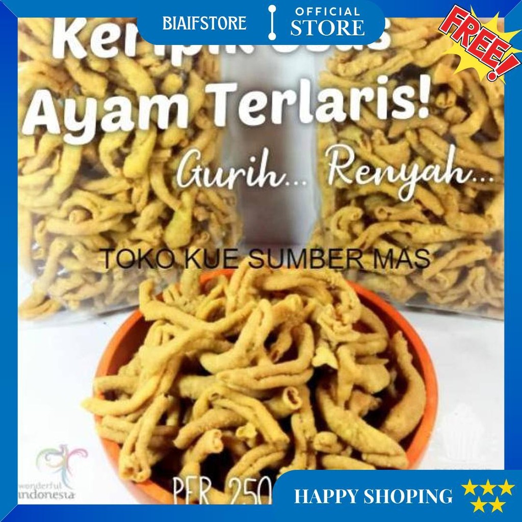 

Keripik Usus 250 Gr / Kripik Usus Ayam / Keripik Usus Kiloan / Keripik Usus Asin Gurih / Pedes Daun Jeruk D Gratis Ongkir