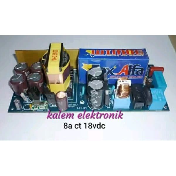 TRAFO SMPS 8A CT 18V wimog cakra Berkualitas