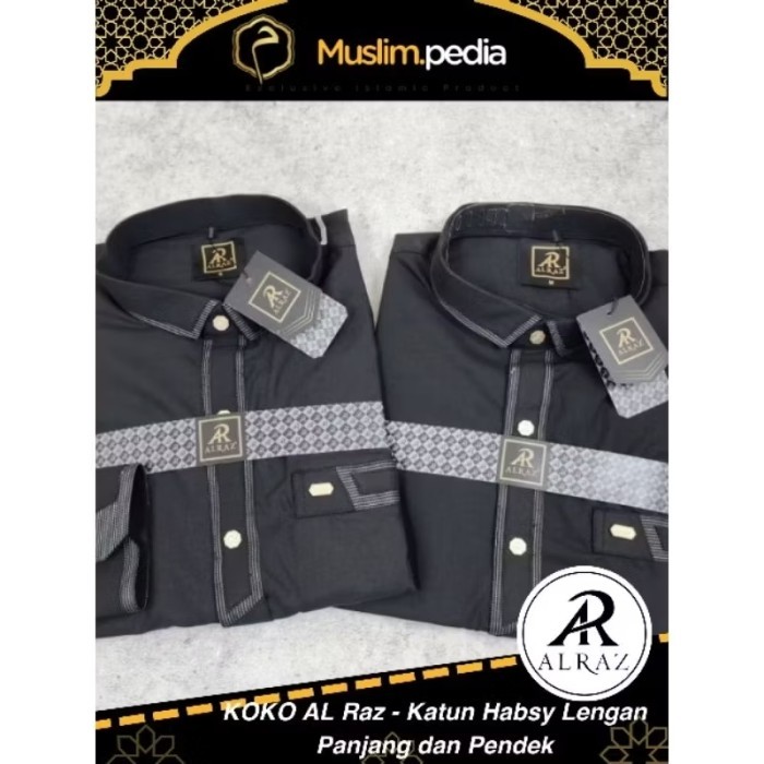 Kemko alraz baju Koko al raz hitam Koko Pria hitam al habsy