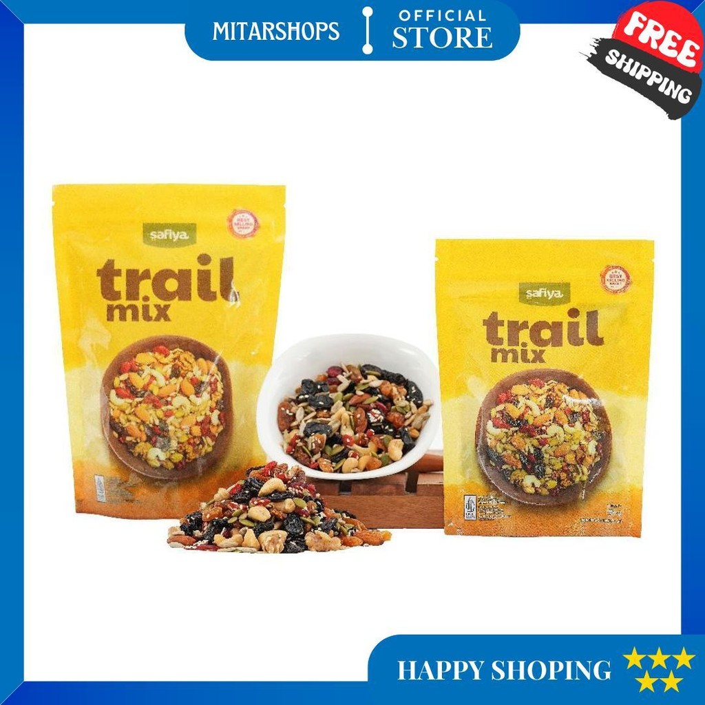 

Trail Mix Safiya 250 Gr Kacang Buah Kering | Snack Camilan Sehat Sereal Makanan Ringan Roasted Dried Fruit Healthy Food D Terlaris