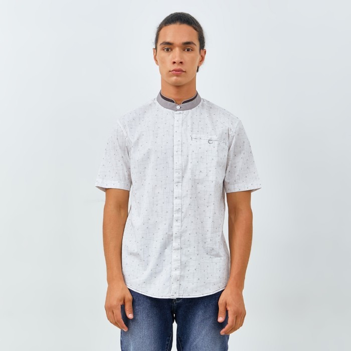 EMBA JEANS - Kemeja Koko Lengan Pendek Katun - Aqaba