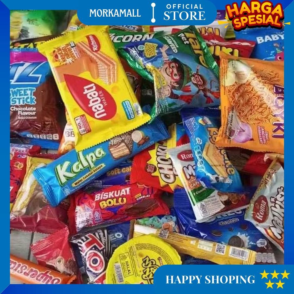 

Aneka Snack / Jajan Murah - Paket Termurah Jajan 1 Paket Campur Mix Banyak Varian D Promo Puncak