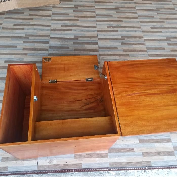 BARANG TERLARIS BOX KOPI MOTOR KELILING KAYU UNTUK JUALAN KOPI KELILING+ TEMPAT GELAS CUP BESI MESIN