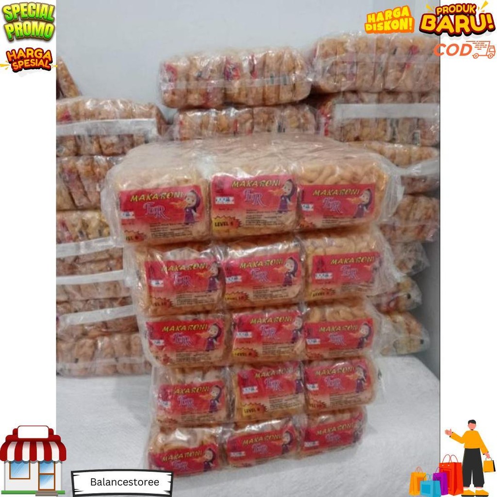 

Makaroni Er Pedas Gurih Level 1/10 Isi 12 Pcs Paket Komplit D Promo Puncak