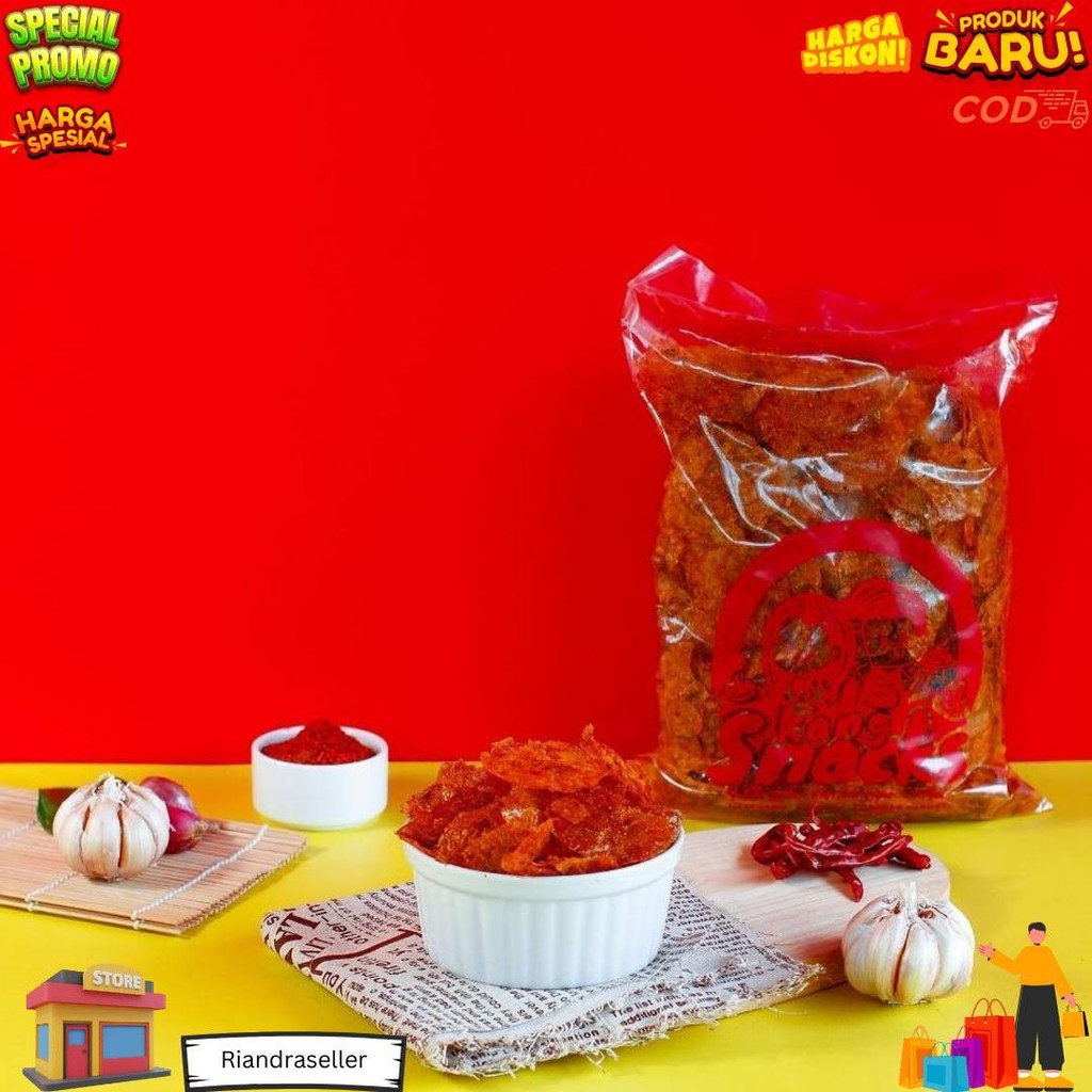 

Kangsnacks Keripik Kaca Pedas & Original Daun Jeruk 100Gr-1Kg Cemilan Kripik Kaca Makanan Kripca Jajanan Pedas D Cod