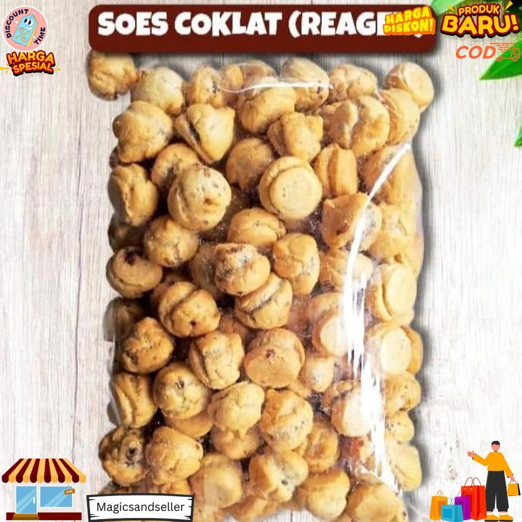 

(Promo) Soes Coklat Spesial | Cemilan Murah Berat 500 D Promo 10.10