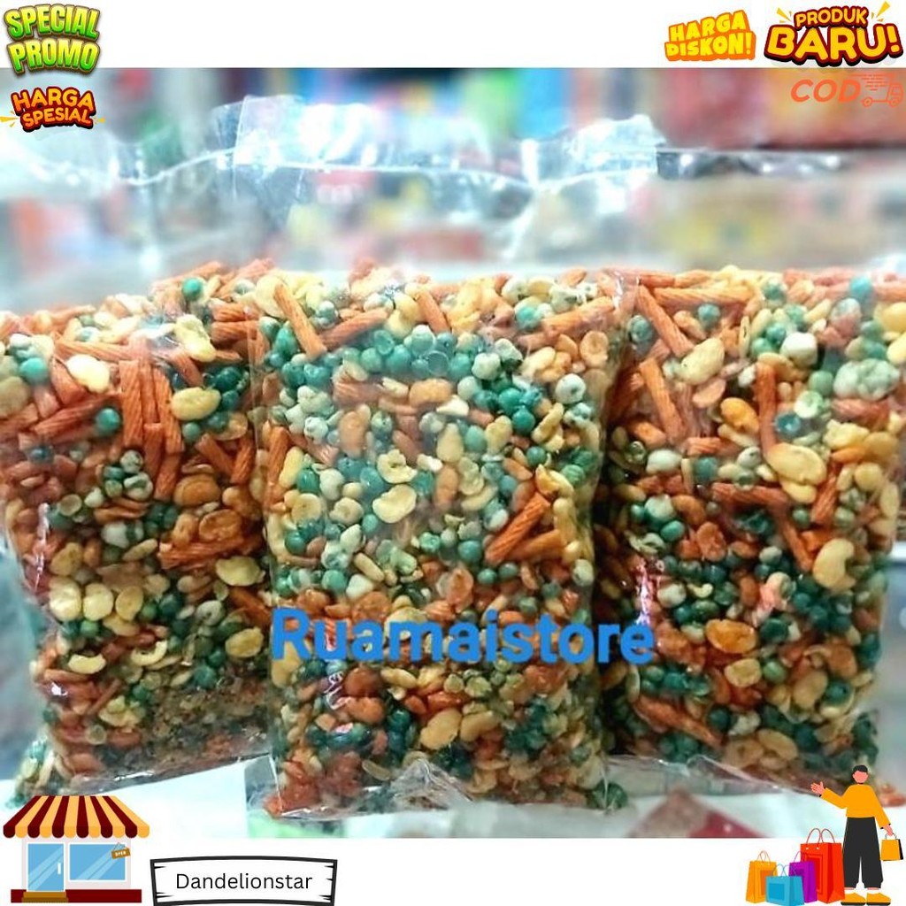 

(Kilo) Kacang Campur Mix 500 Gr Snack Kiloan D Terlaris