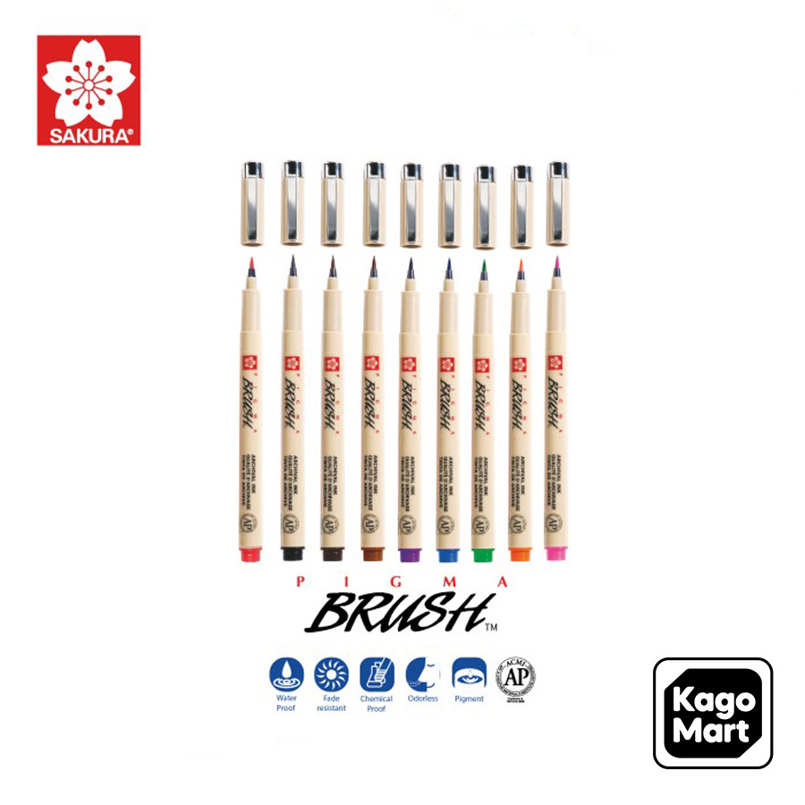 

Sakura Pigma Brush Pen Pigment Spidol Warna