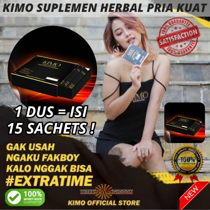 KIMO GINSENG OBAT KUAT HERBAL TAHAN LAMA KERAS TERLARIS - 1 DUS ISI 15