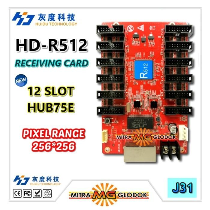 HUIDU HD-R501 HUB 75 RECEIVING CARD FULL COLOR CONTROLLER | J41