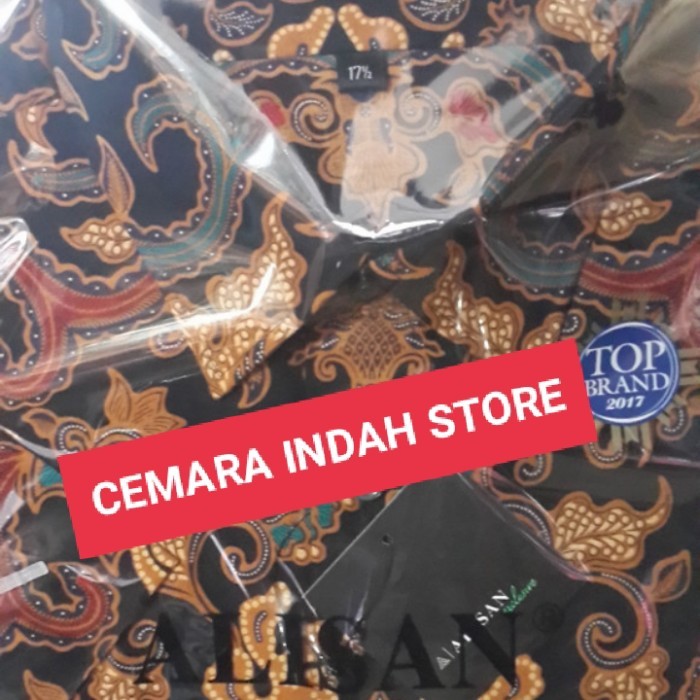 Kemeja Alisan Batik Lengan Pendek Size Jumbo Slimfit&Reguler