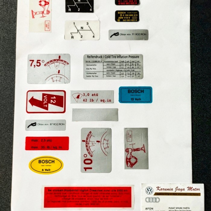 Stiker Bodi Vw Kodok Di Part Vw Sparepart Vw