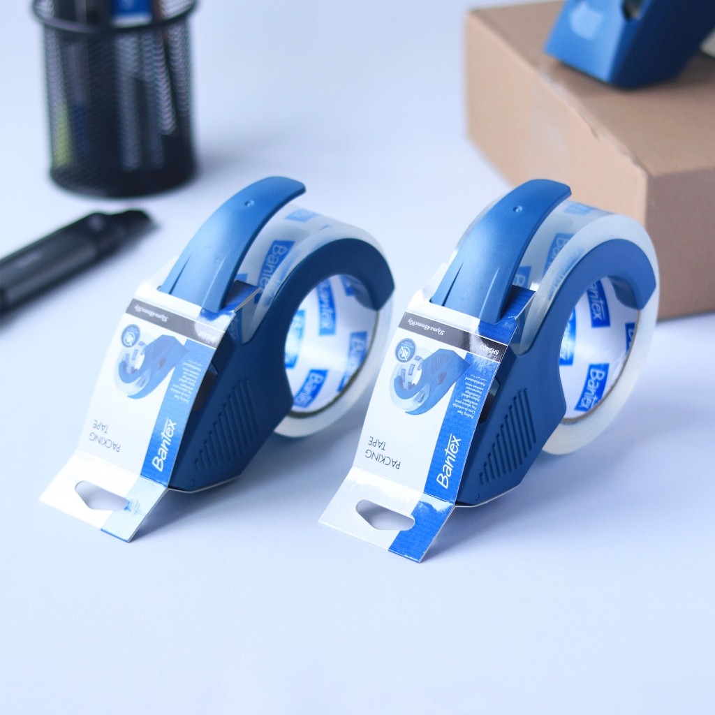 

[Stationery Spectrum] Bantex Lakban Bening + Dispenser / Packing Tape Super Low Noise <40dB Transparan 48 mm BH220X