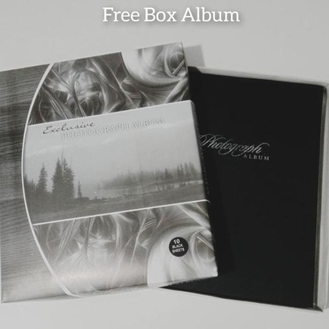 TERBARU[BARU] ALBUM FOTO BESAR MAGNETIC TEMPEL BLACK SHEET 4R 10R