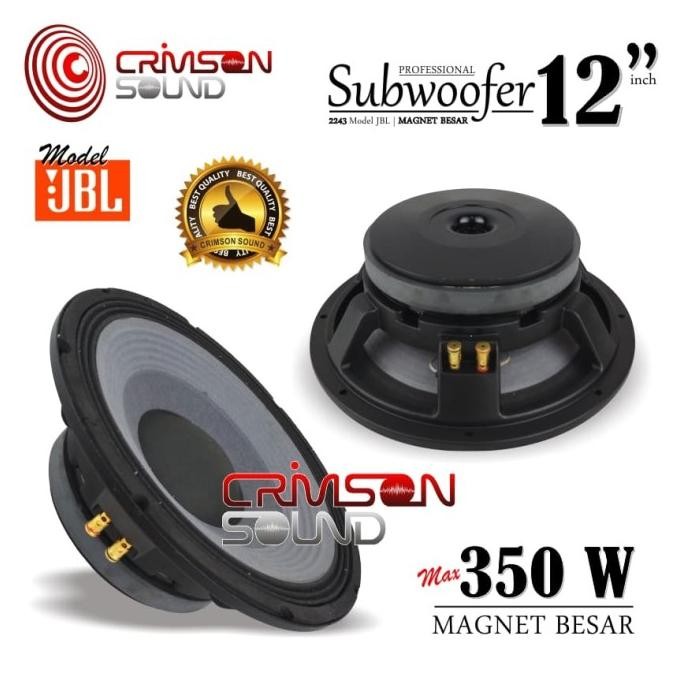 SPEAKER WOOFER 12 Inch MODEL JBL CRIMSON 2243H MAGNET BESAR Terlaris