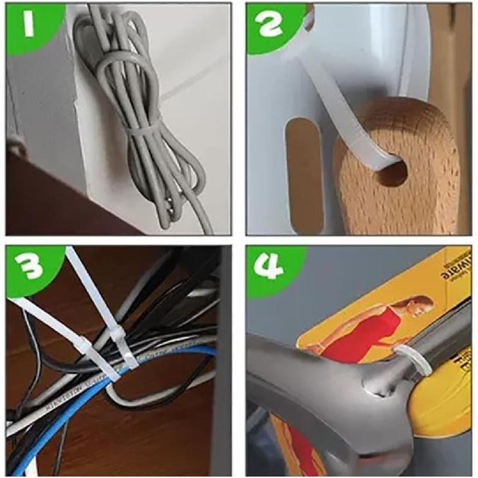 

PROMO / HZ Cable Ties/kable tis/kabel ties 9 x 50 mm Black and hitam &putih Non COD