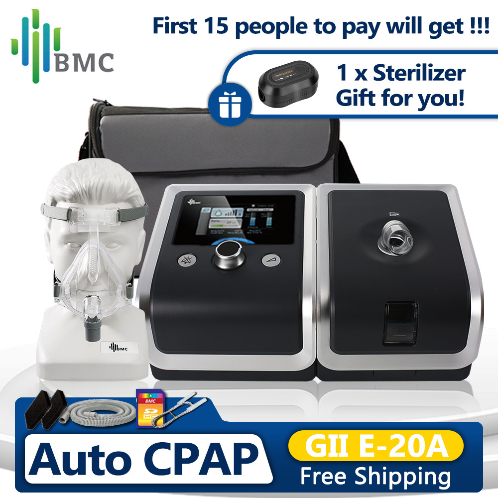 TOKOBATAKL BMC E-20A Auto CPAP Machine with CPAP Mask Anti Snoring Sleep Apnea Machine Breathing Mac