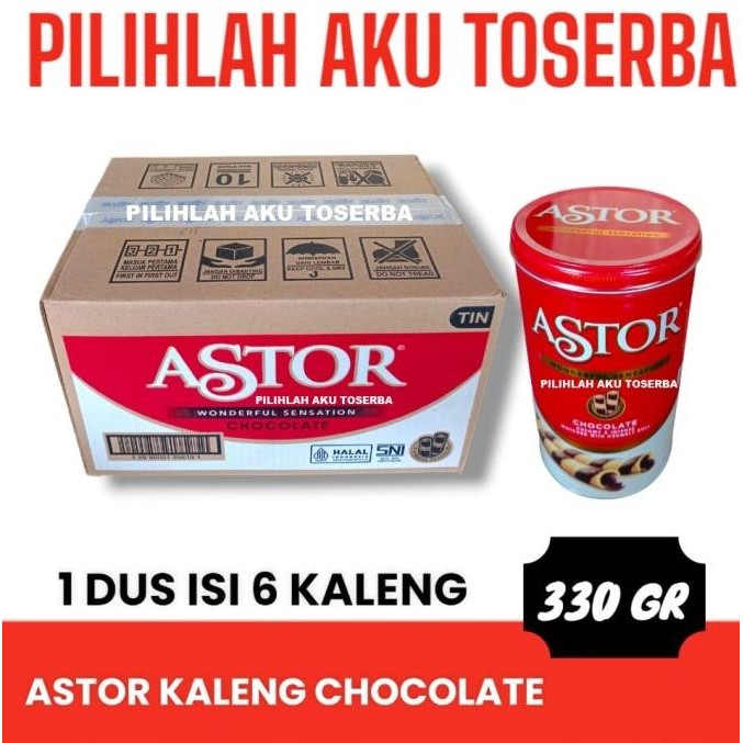 

Astor Double Coklat 330 gr - Astor Kaleng - 1 KARTON ISI 6 KALENG